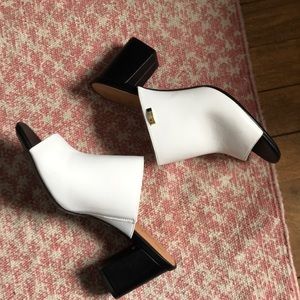 Calvin Klein Peep Toe Mules-NEW